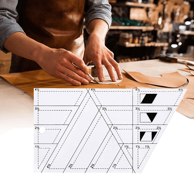 Quilting Rulers Set, Acrylic Quilting Rulers And Template, Sewing Rulers  And Guides For Fabric, 4 Square Rulers, 1 Rectangular Sewing Ruler, 48  Anti-Slip Grips, For Sewing, Quilting(Random Color)