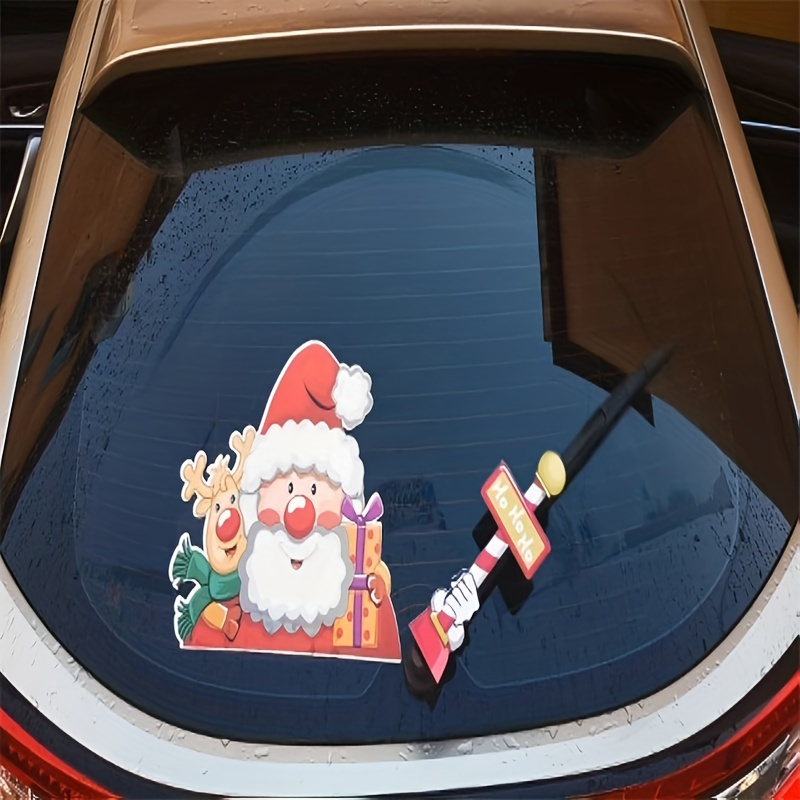 2 Stück Weihnachtsmann Autowischer Aufkleber - Temu Switzerland