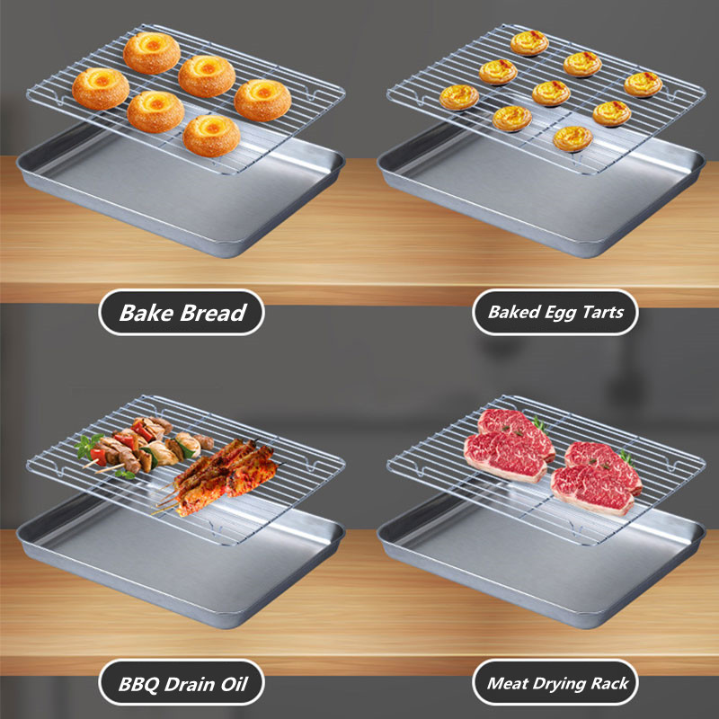 Stainless Steel Baking Sheet And Drain Tray Barbecue - Temu