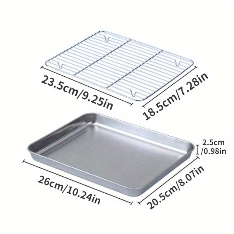 Stainless Steel Baking Sheet And Drain Tray Barbecue - Temu