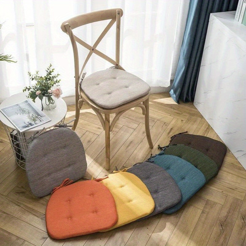 1Pc Chair Cushions Seat Pads with Ties, Indoor/Outdoor Soft Thick Dining  Chair Cushions, Dining Room Kitchen Chair Replacement Seat Pads for Home