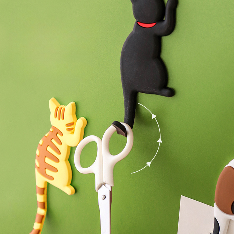 Creative Cat Hook Cute Seamless Dormitory Bedroom Door - Temu