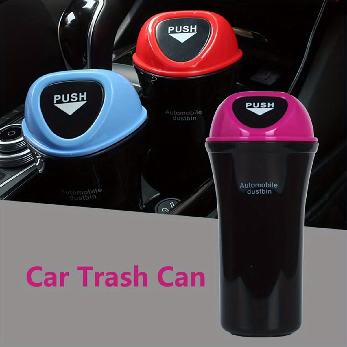 Car Trash Can, Custom For Your Cars, Mini Car Accessories with Lid and –  Puppipop