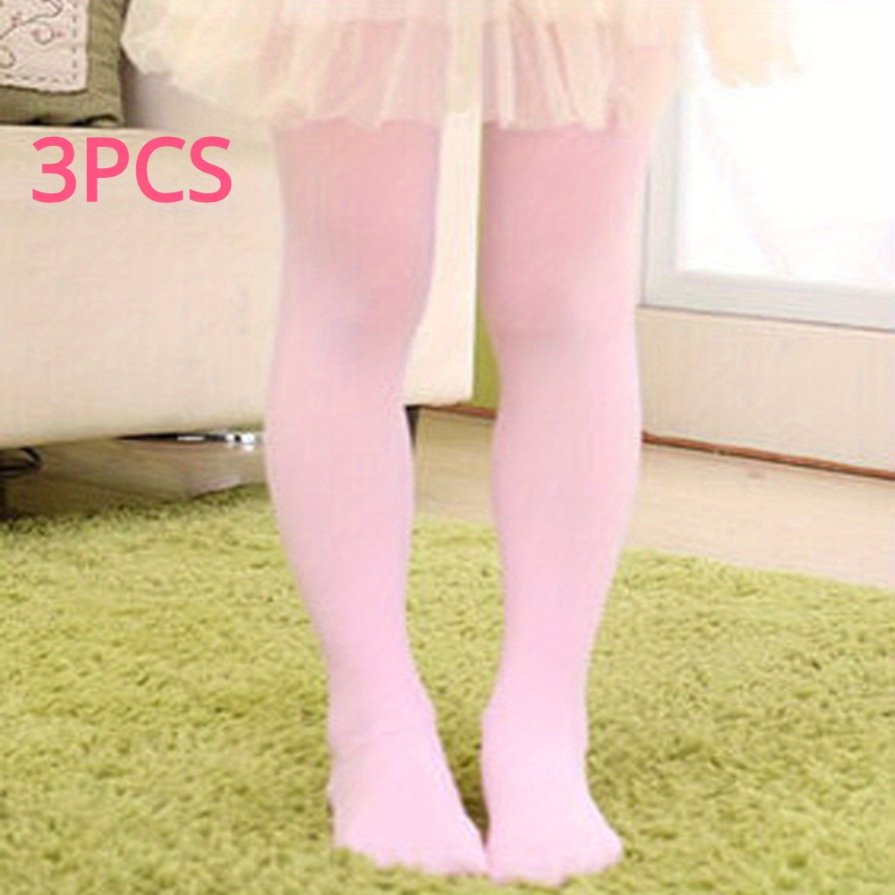 Spring Autumn Children Solid White Pantyhose Kids Girls Velvet