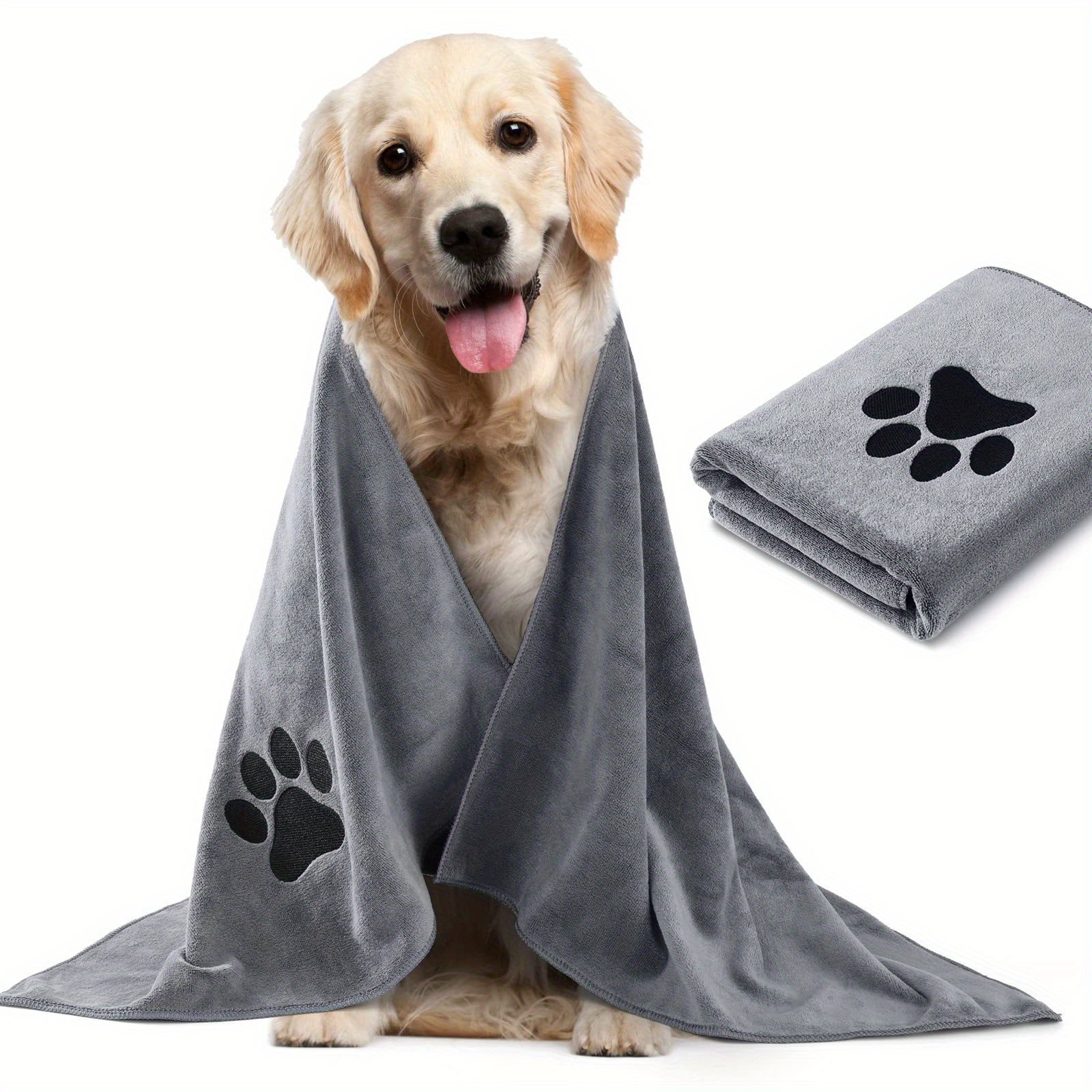 

1 Pack Dog Towel, Super Absorbent Pet Grooming Towel, Soft Microfiber Quick Drying Towel, Pet Bath Shower Towel For Dogs And Cats
