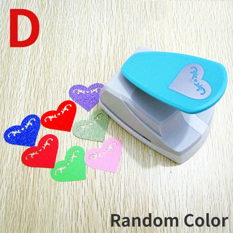 1pc Random Color Heart Hole Puncher