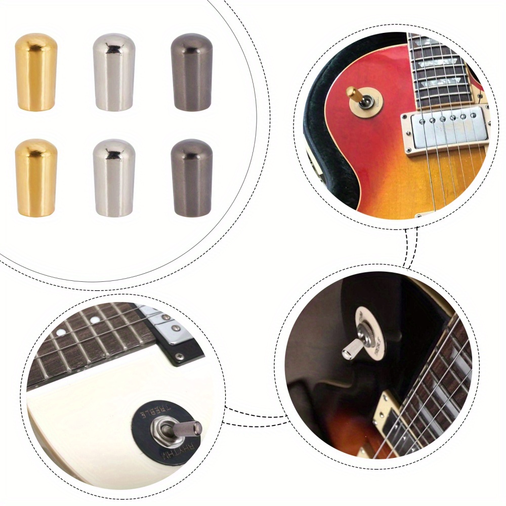 6 Colors Brass Lp Guitar 3 Way Toggle Switch Tip Pickup - Temu
