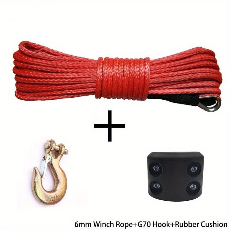 7700lbs Winch Line Cable Rope Winches Towing Hook Stopper - Temu