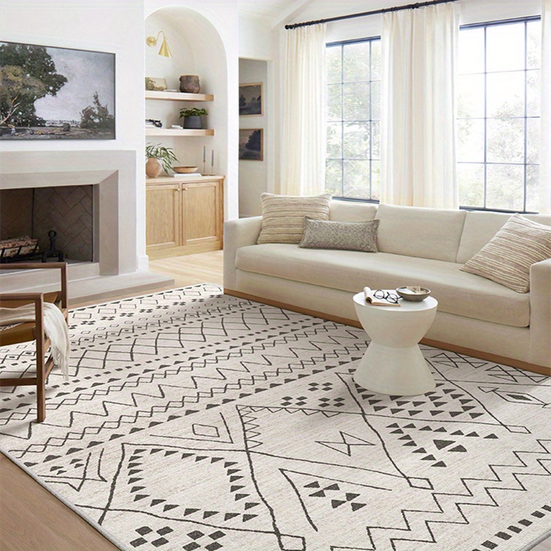 Moroccan Washable Rug For Living Room Area Rugs For Bedroom - Temu