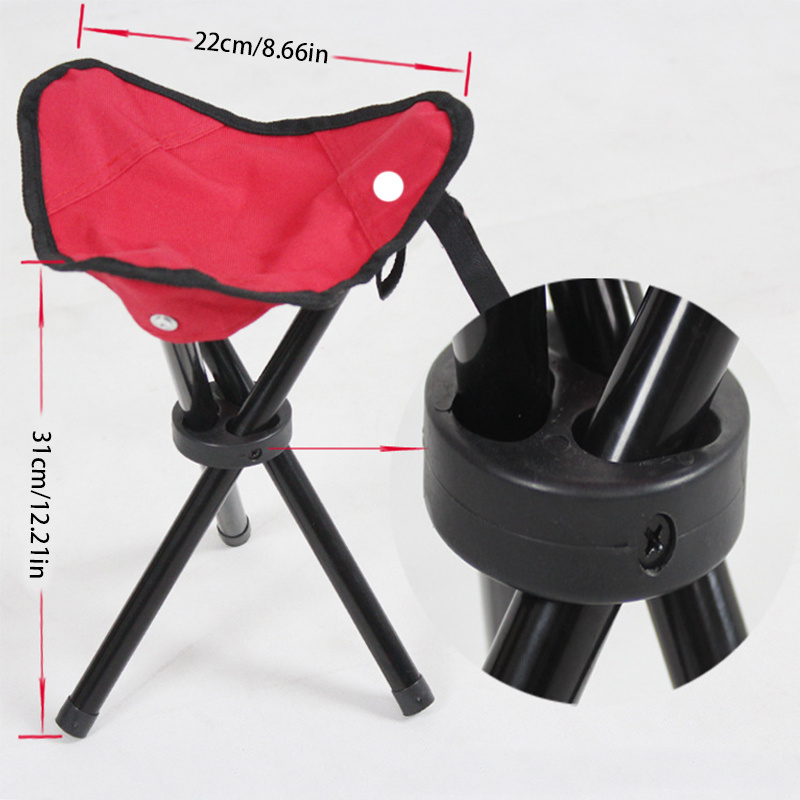 office folding chair fishing chair small bench folding stool folding triangle stool outdoor chair details 3