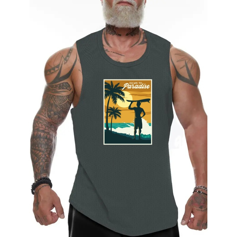 Herren Lässig Atmungsaktives Gestreiftes Tank Top Herren - Temu Germany