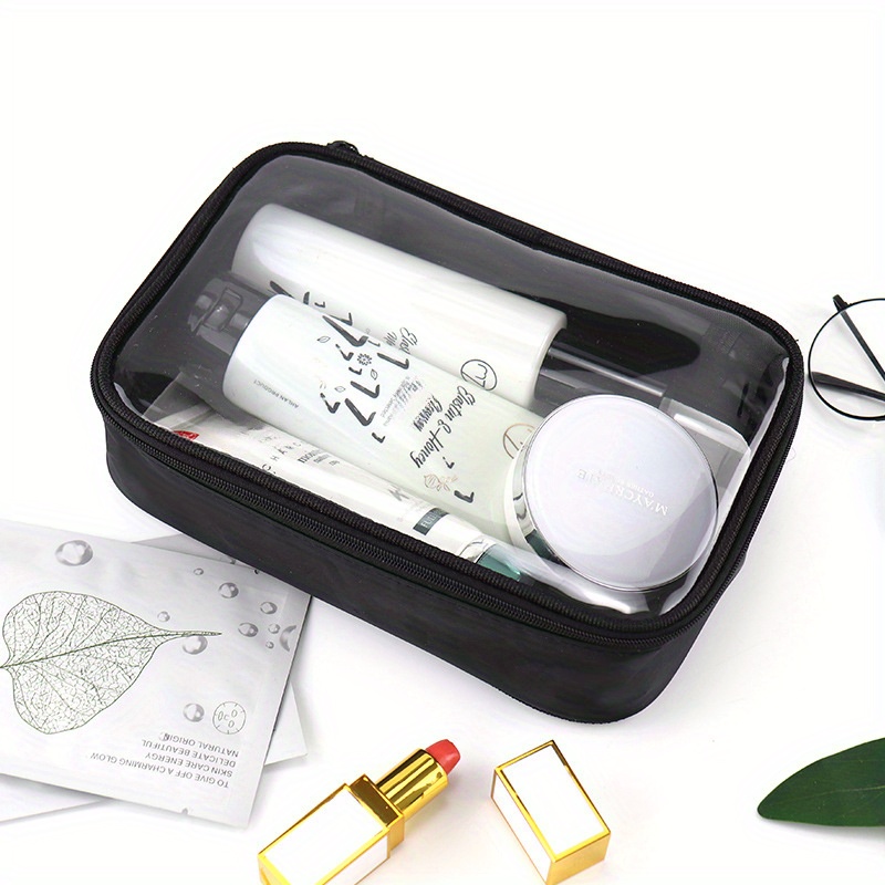 Waterproof Transparent Cosmetic Bag Women Make Case Travel - Temu