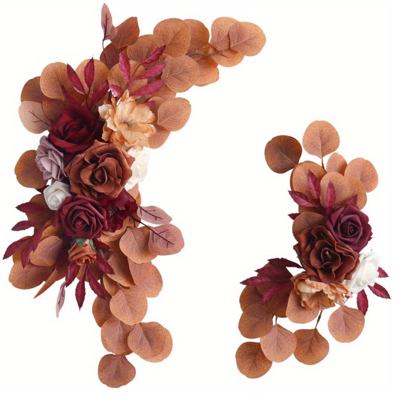 2pcs Flores Arco Boda Artificial Guirnalda Flores Rosas - Temu Chile