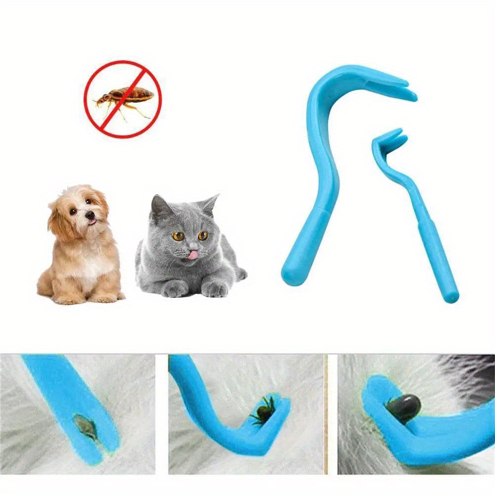 3PCS Pet Flea Remover Tool Scratching Hook Remover Pet Cat Dog