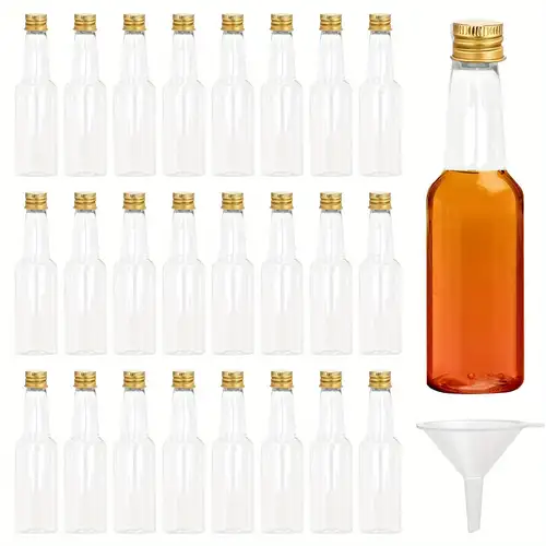 24 Mini Bottiglie Di Liquore Da 50 Ml/1,7 Once, Riutilizzabili, In