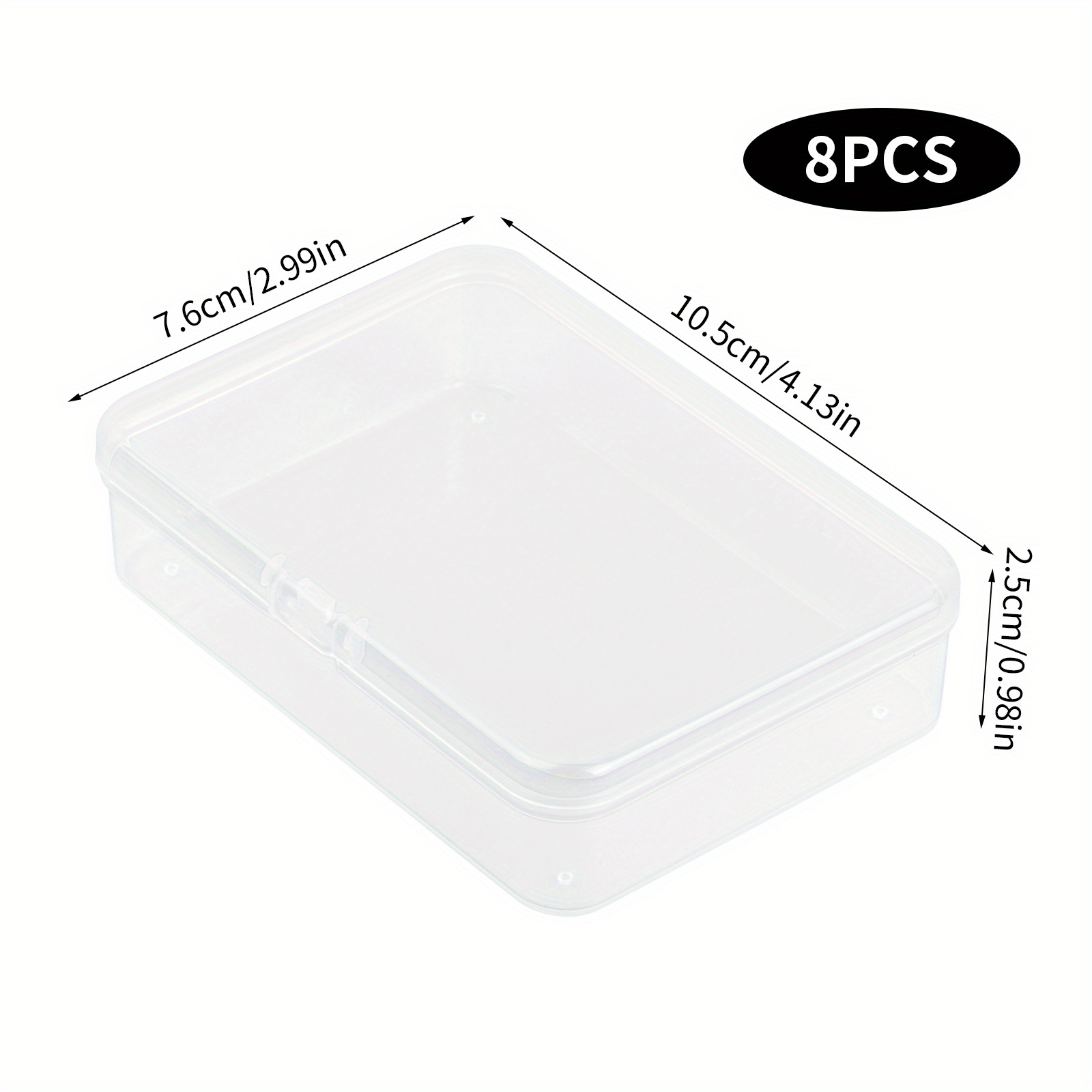 Plastic Transparent Card Case Empty Storage Container With - Temu