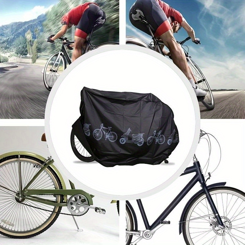 

Rain And Uv Protection Bike Cover, Water-resistant Polyester Fabric, Universal Fit For Mtb And Road Bikes, 200 X Cm