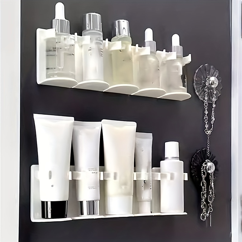 Wall Mounted Bathroom Storage Rack, Mirror Cabinet Hanging Shelf, Plastic  Bathroom Tray, Bathroom Sundries Storage Rack, Cosmetics And Skin Care  Products Holder Organizer, Bathroom Accessories - Temu