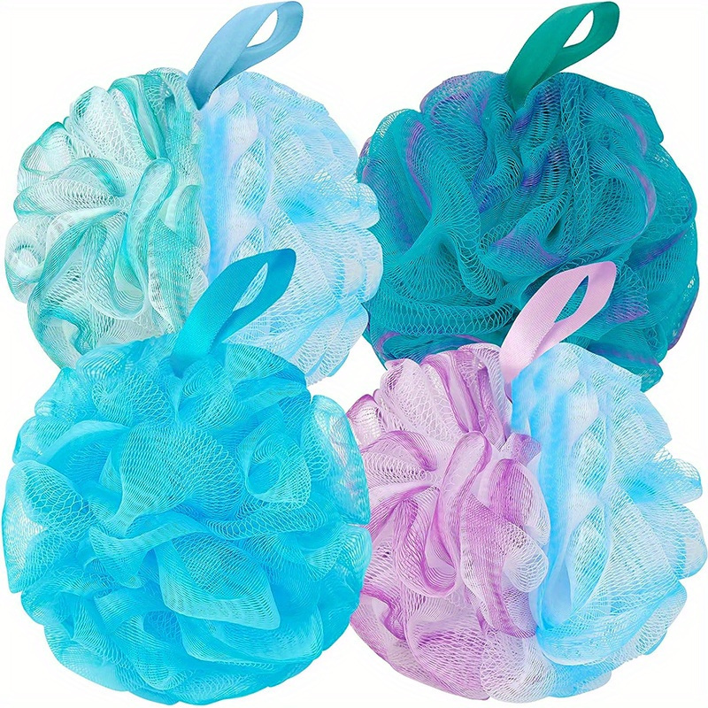 Bath Shower Sponge Body Back Scrubber Soft Mesh Shower Puffs - Temu