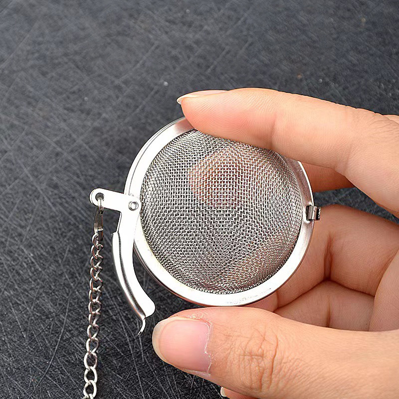 Reusable Stainless Steel Tea Ball With Extra Fine Mesh And Chain For Loose  Tea, Hot And Iced Tea, And Coffee - Perfect For One Cup Tea Brewing And Tea  Steeping - Tea