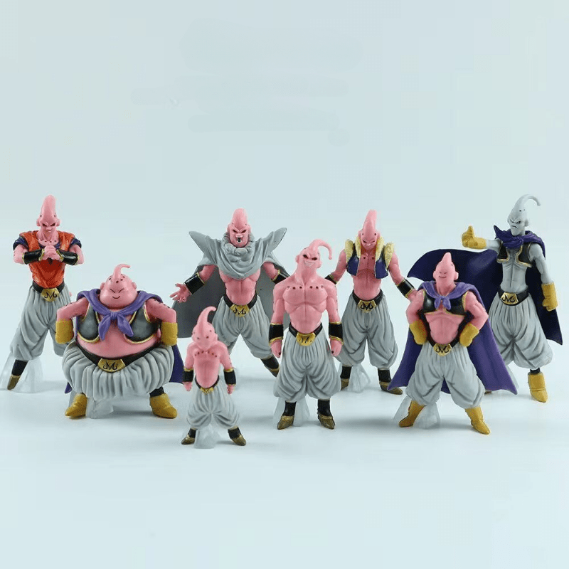 8pcs Set Anime Dragon Ball Z Super MAJIN BUU Boo Figure Statue Toy Gift  3~4in