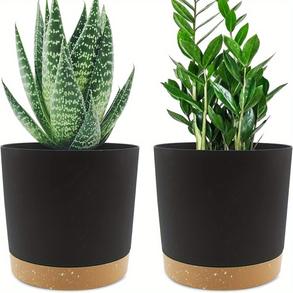 Utopia Home Vasi per piante da interno con drenaggio Confezione da 5  -(18-17-15-13-12) cm Vasi decorativi per piante da interno - vasi di  plastica per piante da interno, fiori, cactus : 