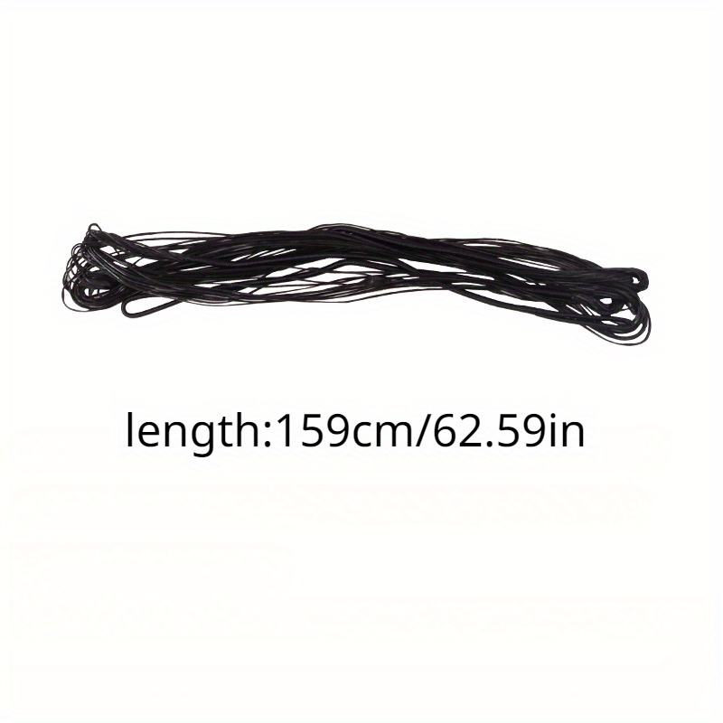 1pc 14 Strands Thicken Black Bow String For Recurve Bow, 58/59/62inch