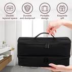1pc double layer travel carrying case splashproof oxford travel case with wide handle portable travel storage organizer bag aesthetic room decor home decor kitchen accessories bathroom decor bedroom decor