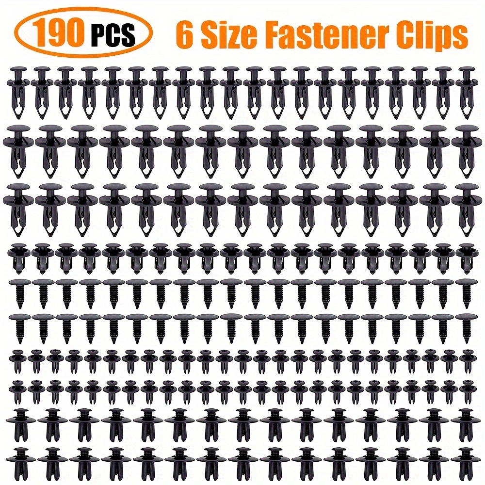 

190pcs/set, Mixed Fastener Clip, Automotive Buckle Universal Fastener Clip, Plastic Fastener Rivet Clip