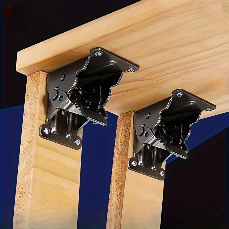 Table Connector Folding Hinge 90° Self-locking Right Angle Hinge Door Wedge