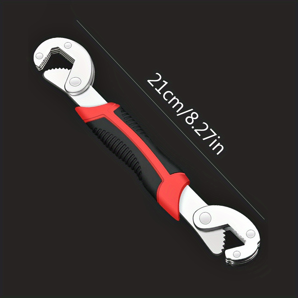 TEMU 1pc Universal Adjustable Wrench Tool: Multifunctional Double-ended Pipe Wrench & Pliers For All Your Diy Needs