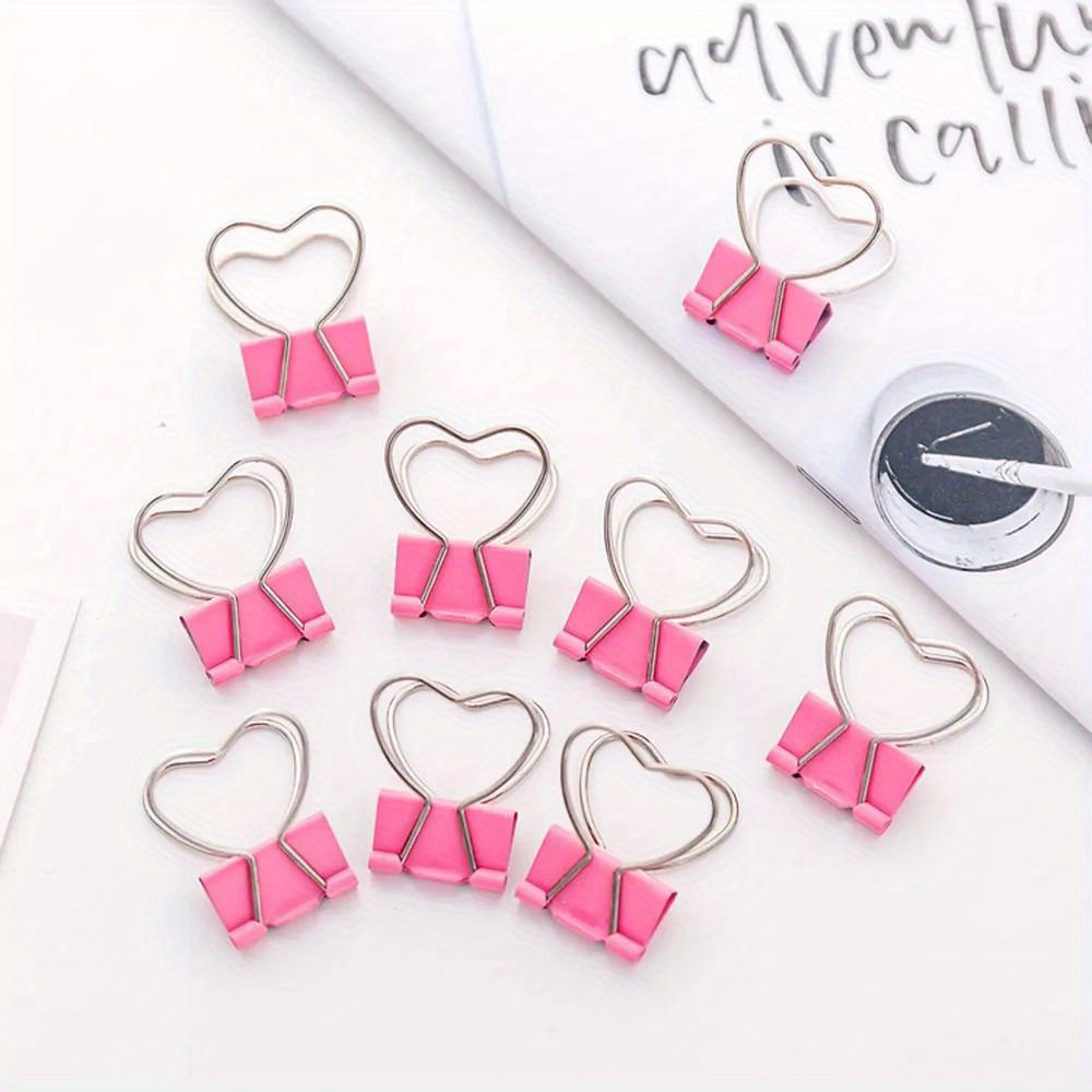 Pink Heart Paper Clip, Heart-Shaped Paperclip