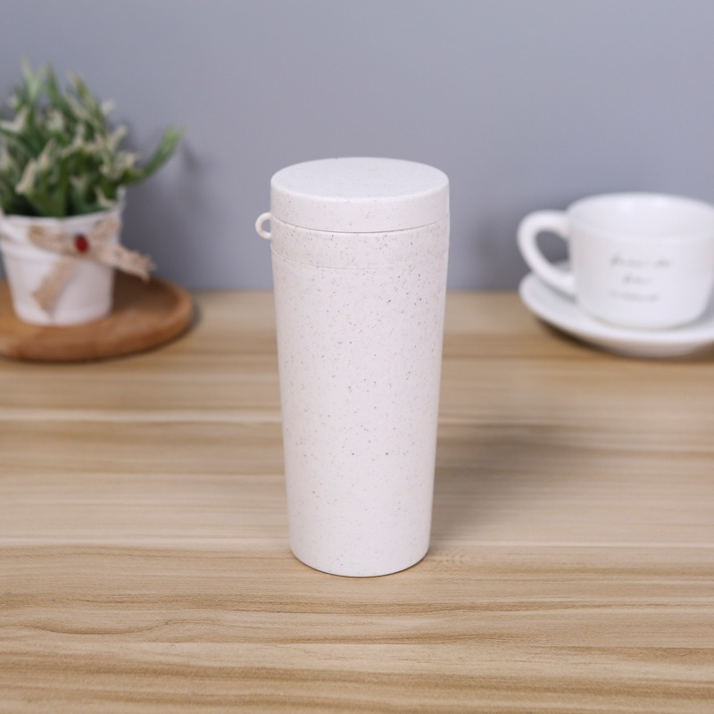 Travel Mug: Reusable Portable Coffee Cup Made Of Wheat Straw - Temu