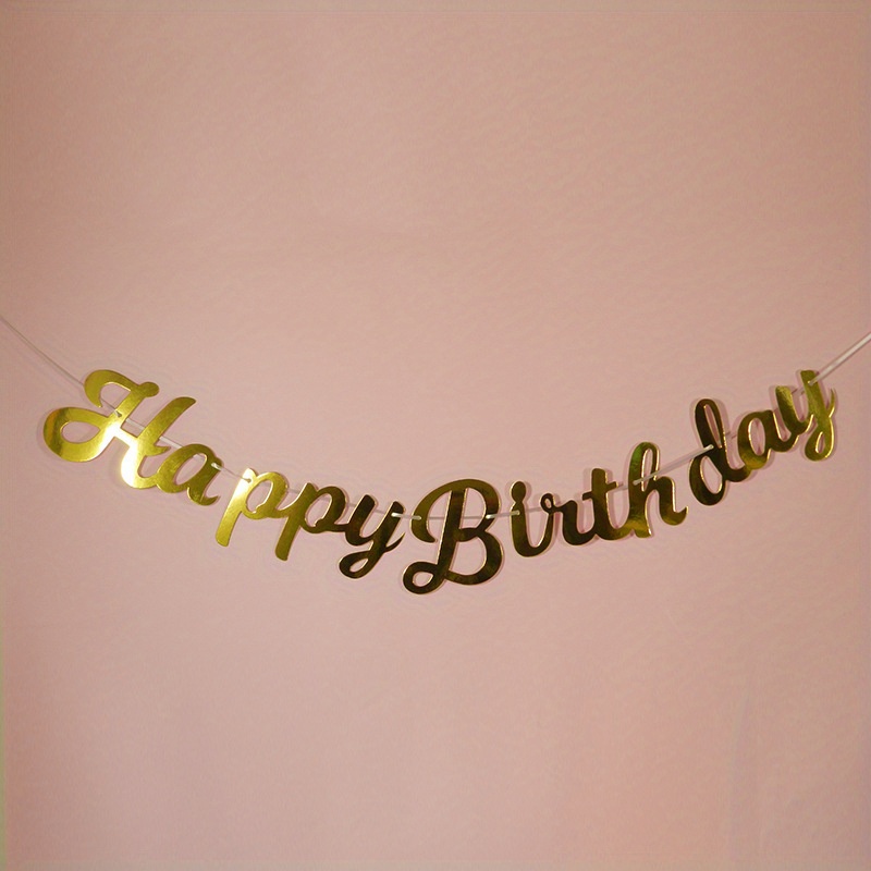 Birthday Pull Flag Birthday Party Baby Background Wall Scene - Temu