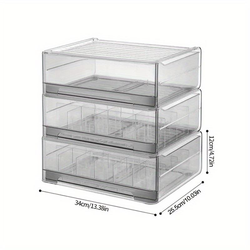 Iris USA 4 Drawer Wide Plastic Storage Tower, White/Clear