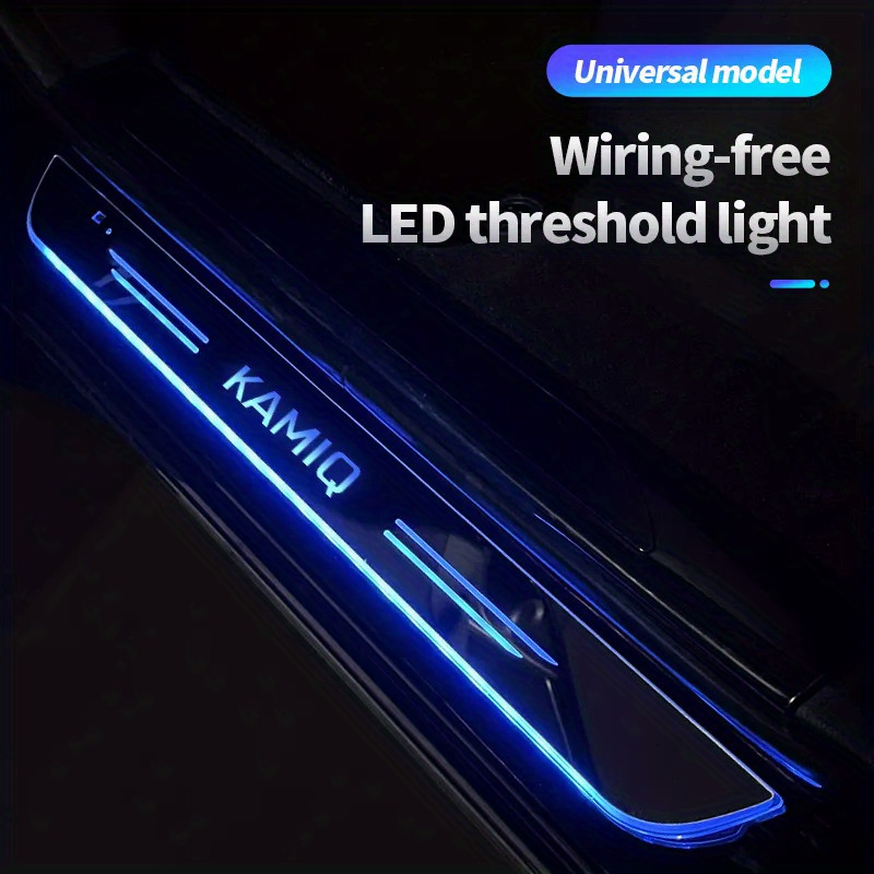 Rgb Led Car Ambient Welcome Door Skirt Lights App Remote - Temu