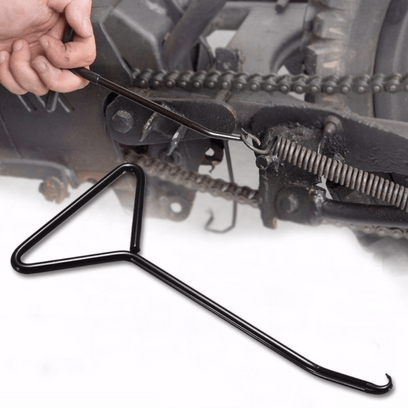 Motorcycle Exhaust Spring Hook, T Shaped Handle Exhaust Pipe Spring Puller  Installer Hooks Tool with Rubber Coating for Motorcycle Vehicle Springs