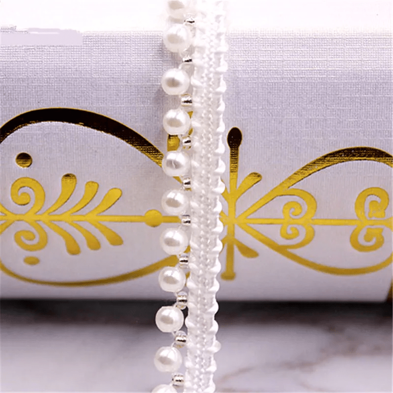 Beaded Ribbon, Pearl Braid, Pearl Ribbon to Sew, 