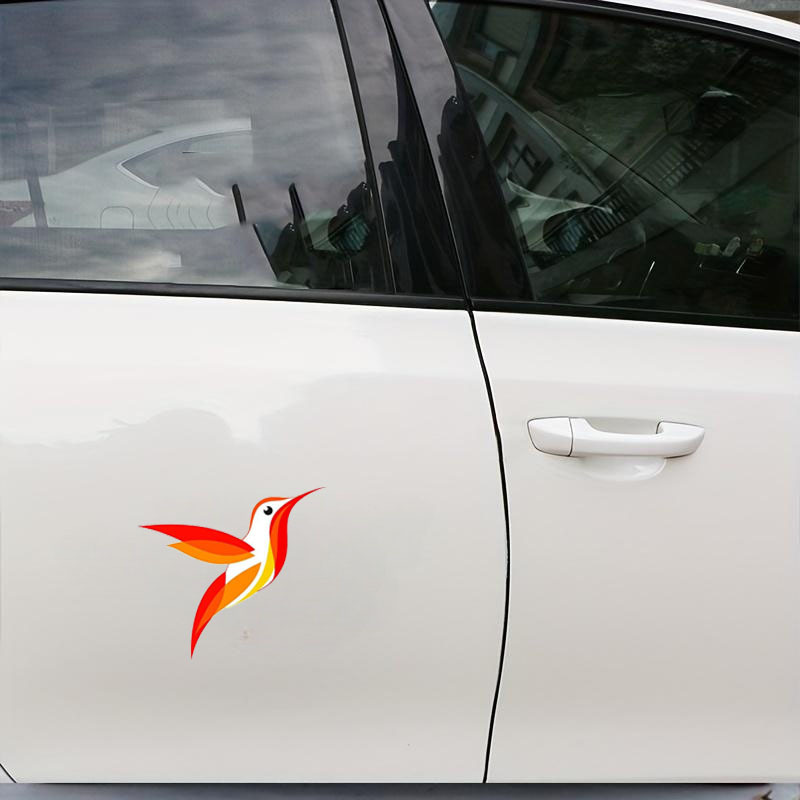 Beautiful Vibrant Colored Hummingbird Art Funny Car Sticker - Temu