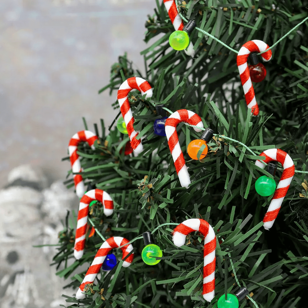 Candy Cane Christmas Tree Bundle Kit, Peppermint Candy Tree Decor, Red White  Candy Theme Tree Decorations, Christmas Tree Kit, 