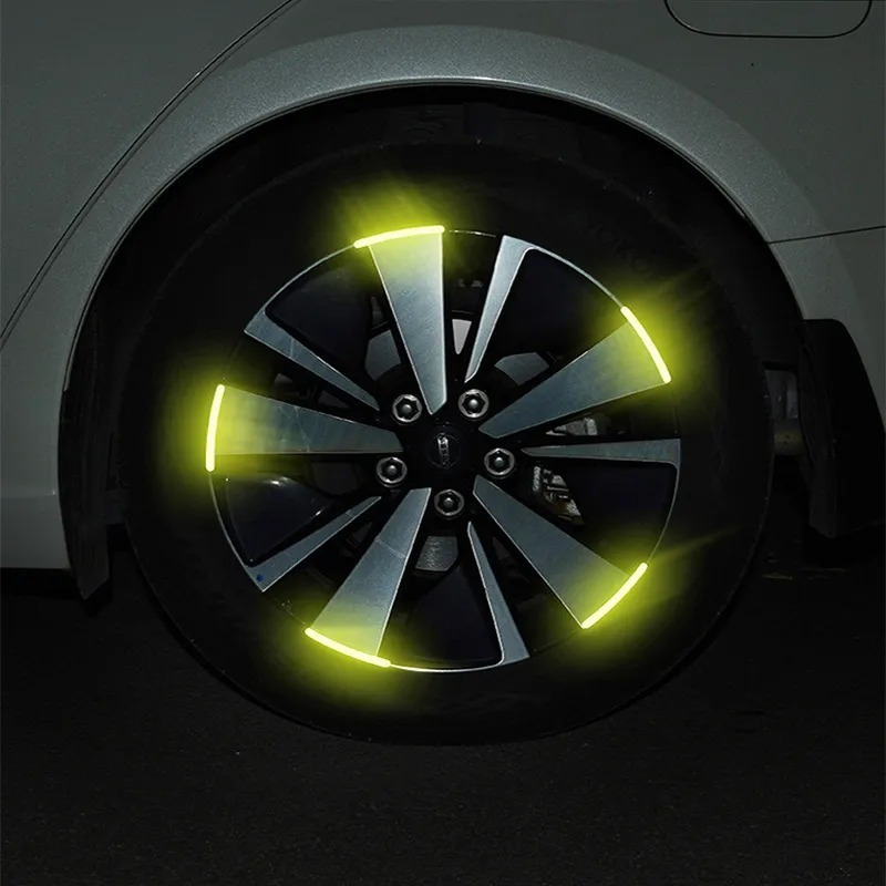 Auto Reifen Felge Reflektierende Aufkleber Nacht Sicherheit