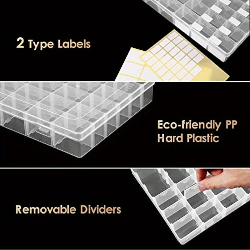 Plastic Clear Storage Box Storage Container Box Transparent - Temu