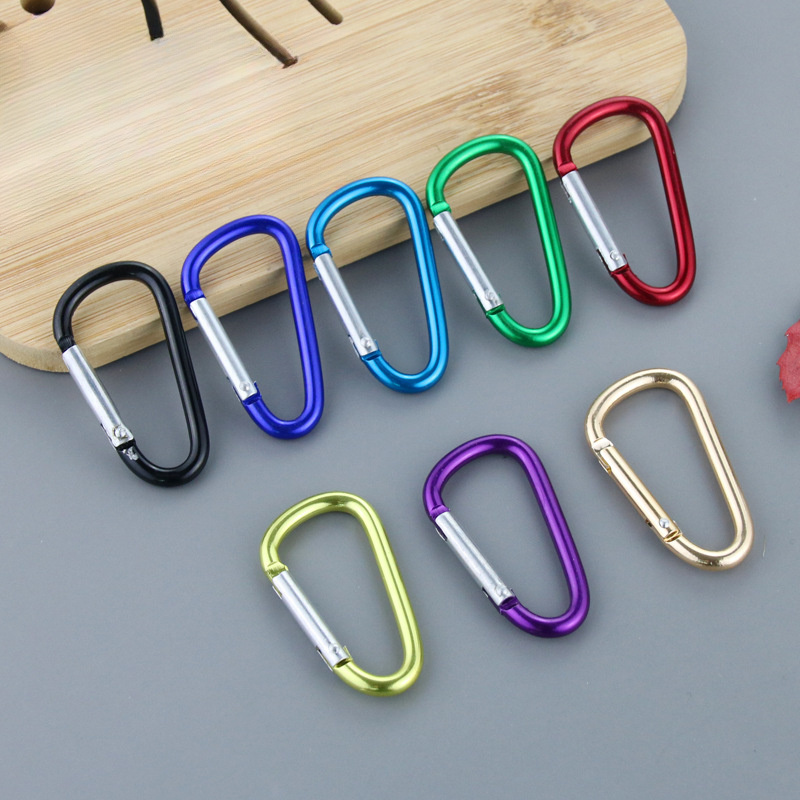 2 5pcs Multi Purpose Spring Buckle Keychain Double Snap Hook Small