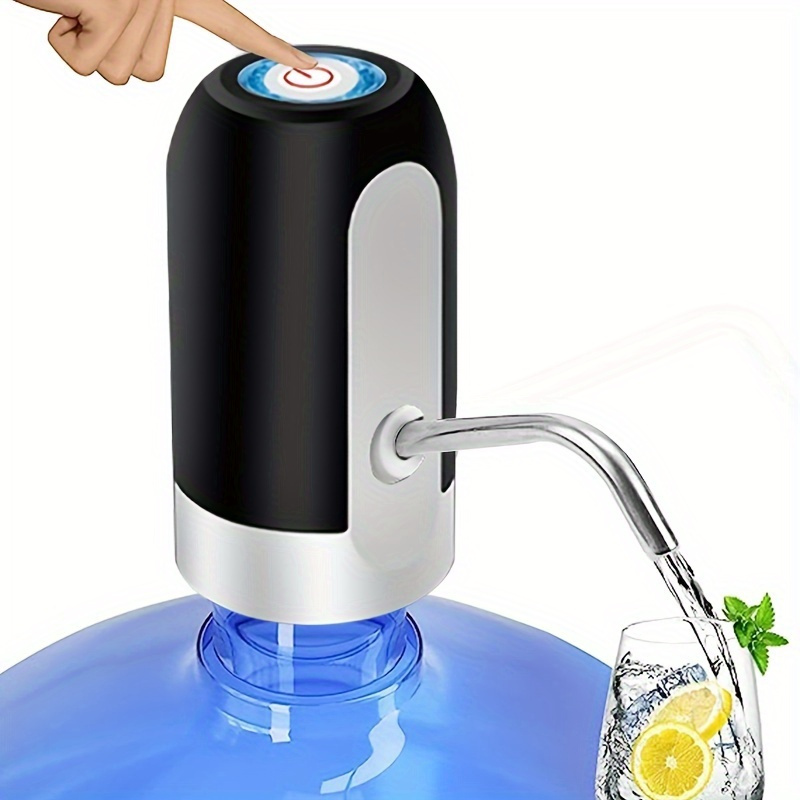 Calogy Dispensador de agua de 5 galones, bomba eléctrica de agua potable  con bomba de botella de agua automática recargable para camping, cocina