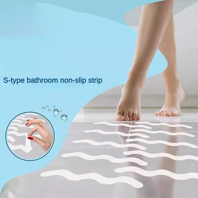 Home Decor 6Pcs Anti Slip Bath Grip Stickers Non Slip Shower Strips  Flooring Safety Tape