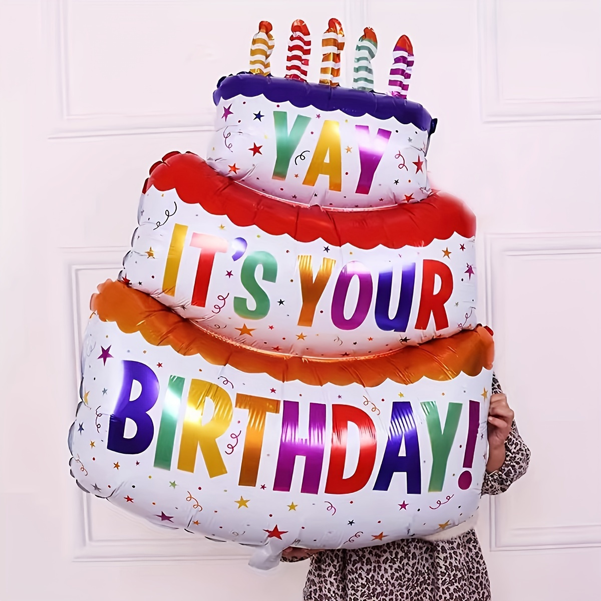 Ballon en aluminium Gâteau d'anniversaire