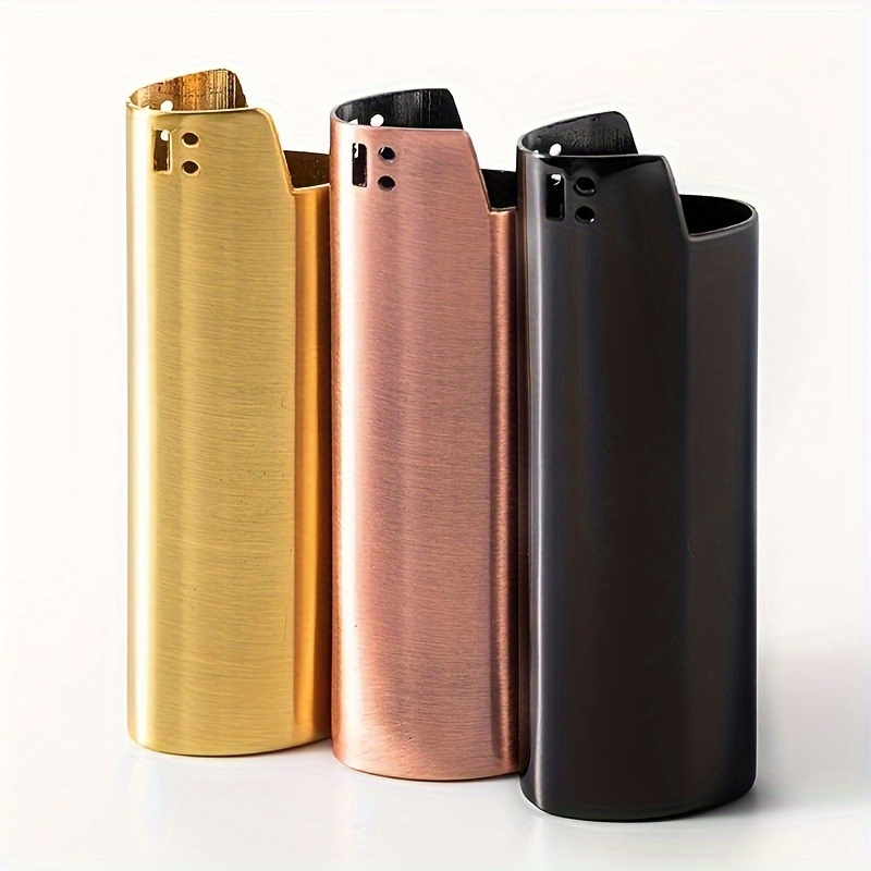 Portable Silicone Plastic bic Designer Lighter Case Cover Leather Holder  Cigarette Case Custom Logo Smoking Accessories
