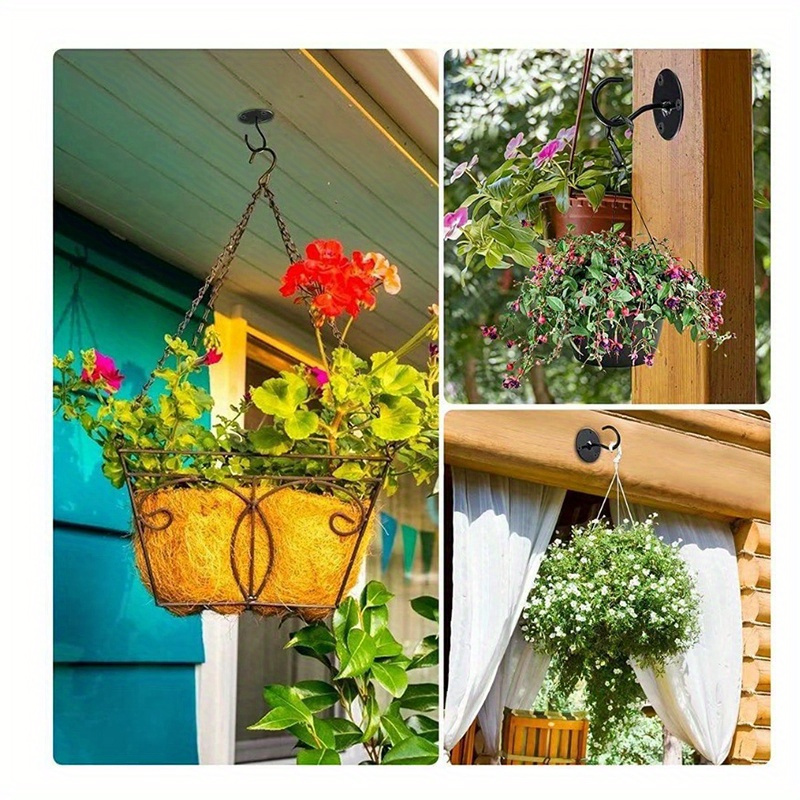 4pcs Ceiling Hooks For Hanging Plants Metal Plant Bracket Iron Wall Mount  Lanterns Hangers For Hanging Bird Feeders Lanterns Wind Chimes Planters  Outdoor Decoration Hooks - Patio, Lawn & Garden - Temu