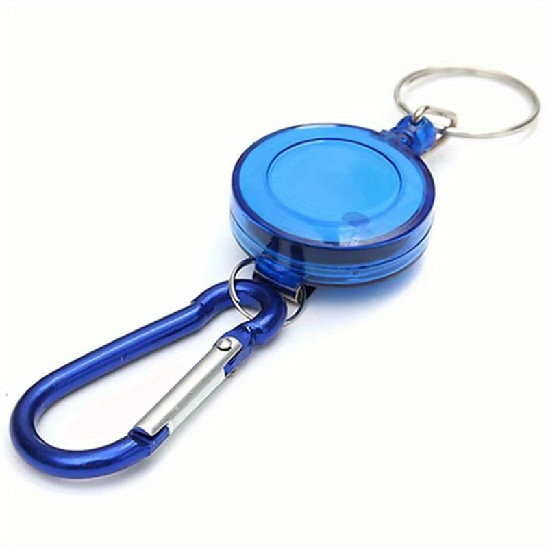 2pcs Retractable Pull Keychain For Men Id Lanyard Keychain Name