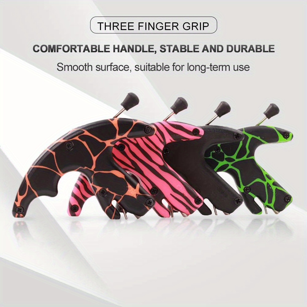 Three-Finger Thumb Caliper Grip Release Aid for Archery Practice And Outdoor Hunting Support